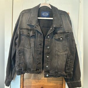 Scoop NYC Black Jean Jacket